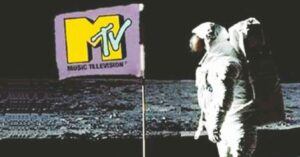 MTV flag Man on the Moon