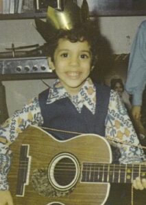 Vin first guitar at 5 yrs old